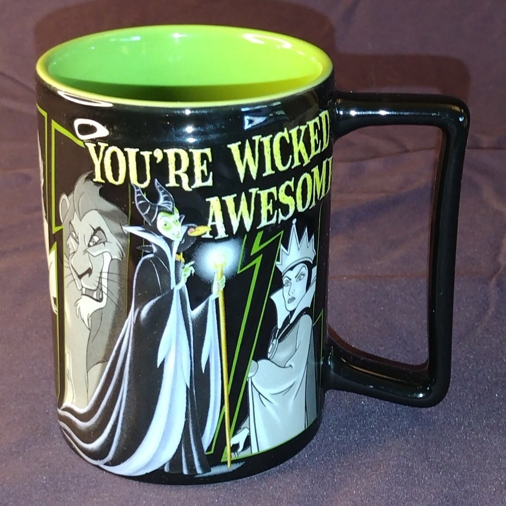 Disney Parks Villains Youre Wicked Awesome Coffee Mug Maleficent Ursula Scar